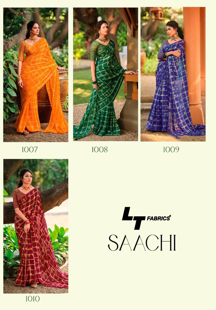 Lt Saachi Fancy Ethnic Wear Wholesale Designer Sarees Catalog
